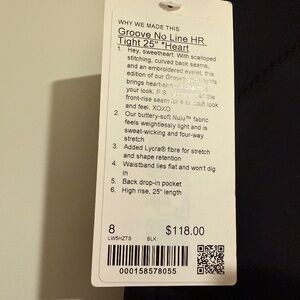 Lulu lemon Groove no line hr tight 25”